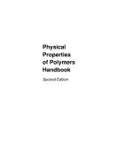 Physical Properties of Polymers Handbook
