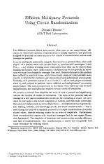 Efficient Multiparty Protocols Using Circuit Randomization