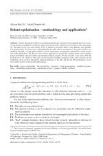 Robust optimization – methodology and applications*