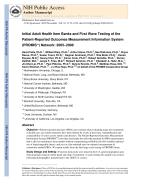 Initial Adult Health Item Banks and First Wave Testing of the Patient-Reported Outcomes Measurement Information System (PROMIS™) Network: 2005–2008