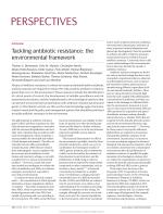 Tackling antibiotic resistance: the environmental framework