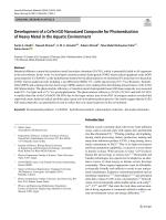Development of a CeTe/rGO Nanosized Composite for Photoreduction of Heavy Metal in the Aquatic Environment