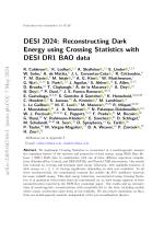 DESI 2024: Reconstructing Dark Energy using Crossing Statistics with DESI DR1 BAO data