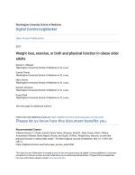 Weight loss, exercise, or both and physical function in obese older adults