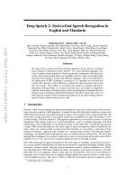 Deep Speech 2: End-to-End Speech Recognition in English and Mandarin