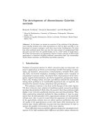 The development of discontinuous Galerkin methods