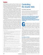 Controlling the double helix