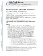 High-throughput profiling of off-target DNA cleavage reveals RNA-programmed Cas9 nuclease specificity