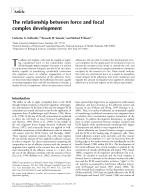 The relationship between force and focal complex development