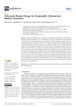 Polymeric Binder Design for Sustainable Lithium-Ion Battery Chemistry