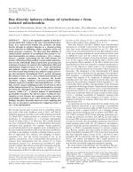 Bax directly induces release of cytochrome c from isolated mitochondria