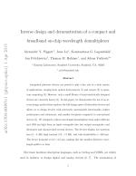 Inverse design and demonstration of a compact and broadband on-chip wavelength demultiplexer