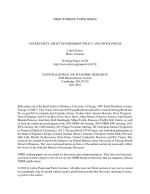 UNCERTAINTY ABOUT GOVERNMENT POLICY AND STOCK PRICES