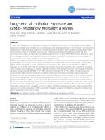 Long-term air pollution exposure and cardio- respiratory mortality: a review