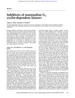 Inhibitors of mammalian G1 cyclin-dependent kinases