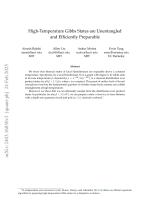 High-Temperature Gibbs States are Unentangled and Efficiently Preparable