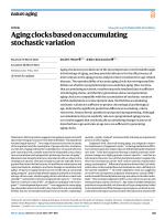 Aging clocks based on accumulating stochastic variation