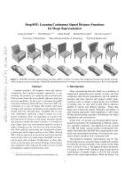 DeepSDF: Learning Continuous Signed Distance Functions for Shape Representation