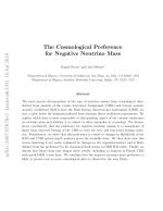 The Cosmological Preference for Negative Neutrino Mass