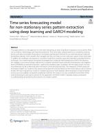Time series forecasting model for non-stationary series pattern extraction using deep learning and GARCH modeling
