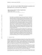 FAST AND ACCURATE DEEP NETWORK LEARNING BY EXPONENTIAL LINEAR UNITS (ELUs)