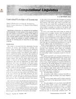 Computational Linguistics