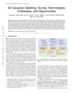 3D Gaussian Splatting: Survey, Technologies, Challenges, and Opportunities