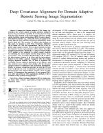 Deep Covariance Alignment for Domain Adaptive Remote Sensing Image Segmentation
