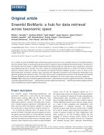 Ensembl BioMarts: a hub for data retrieval across taxonomic space