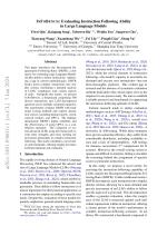 INFOBENCH: Evaluating Instruction Following Ability in Large Language Models