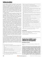 Engineering stability in gene networks by autoregulation