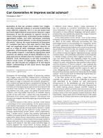 Can Generative AI improve social science?