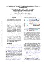 Self-Alignment for Factuality: Mitigating Hallucinations in LLMs via Self-Evaluation