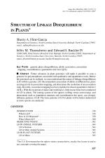 STRUCTURE OF LINKAGE DISEQUILIBRIUM IN PLANTS