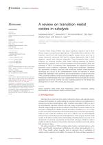 A review on transition metal oxides in catalysis