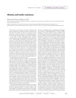 Obesity and insulin resistance
