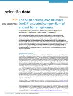 The Allen Ancient DNA Resource (AADR) a curated compendium of ancient human genomes