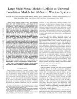 Large Multi-Modal Models (LMMs) as Universal Foundation Models for AI-Native Wireless Systems