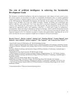 The role of artificial intelligence in achieving the Sustainable Development Goals