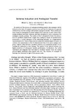 Schema Induction and Analogical Transfer