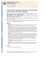 Temporal trends in geographic disparities in small-area breast cancer incidence and mortality, 1988-2005