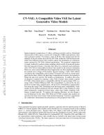 CV-VAE: A Compatible Video VAE for Latent Generative Video Models