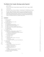 The World of the Complex Ginzburg-Landau Equation