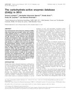 The carbohydrate-active enzymes database (CAZy) in 2013