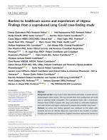 Barriers to healthcare access and experiences of stigma: Findings from a coproduced Long Covid case-finding study