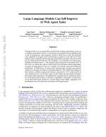Large Language Models Can Self-Improve At Web Agent Tasks
