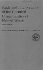 Study and Interpretation of the Chemical Characteristics of Natural Water