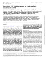 DrugBank 5.0: a major update to the DrugBank database for 2018