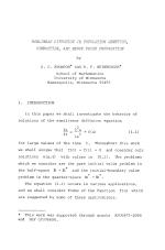 NONLINEAR DIFFUSION IN POPULATION GENETICS, COMBUSTION, AND NERVE PULSE PROPAGATION