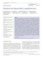 Postintensive care syndrome family: A comprehensive review
